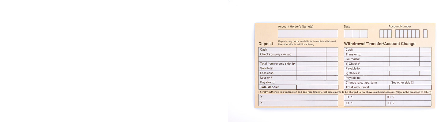 how to fill cheque deposit slip
